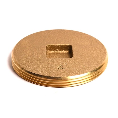 Thrifco Plumbing 4 Inch Square Head Countersunk Plug 6744302